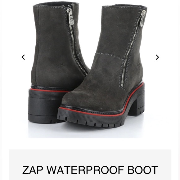 Bos. & Co.
ZAP GREY ZIP UP ANKLE 
BOOTS women’ size 38 new - Picture 1 of 16
